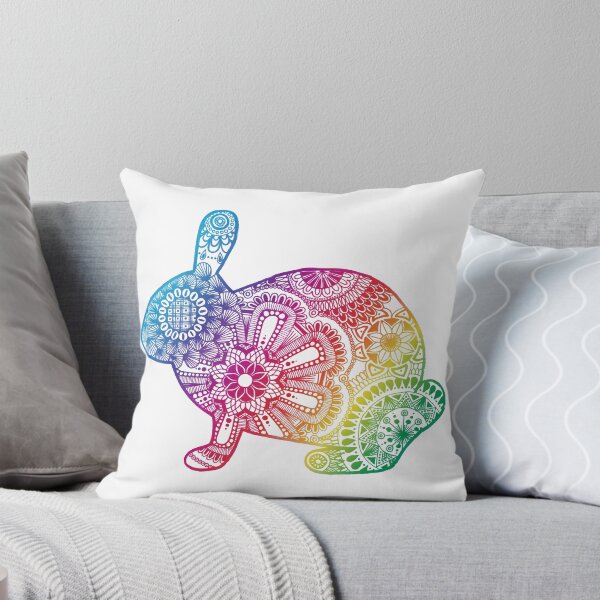 Item preview, Rainbow Rabbit Mandala designed and sold by Calen  Picard-Carroll.