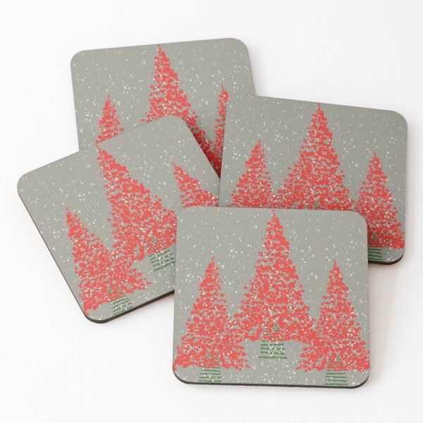 Item preview, Red Christmas Trees designed and sold by draftinglizard.