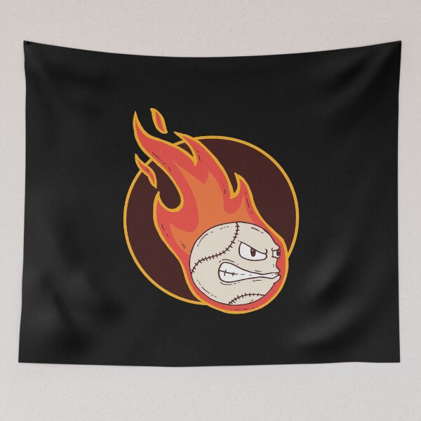 Item preview, Baseball in flames designed and sold by DerSenat.