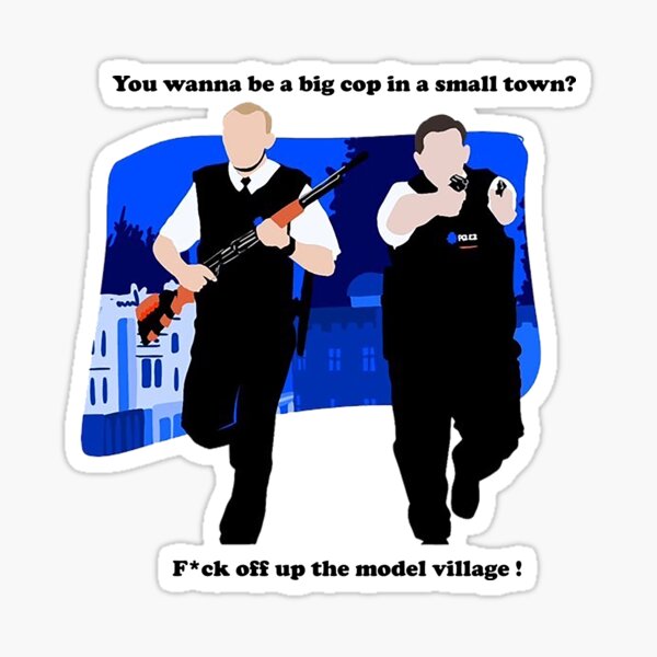 Item preview, Big cop, small town - Hot fuzz designed and sold by Amelie765.