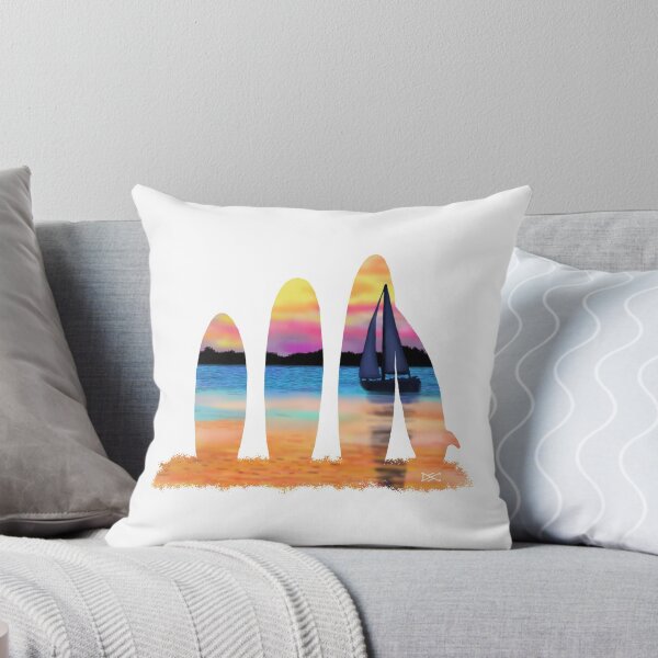 Item preview, Surf Boards Sunset Sailboat Silhouette designed and sold by DSC Arts.