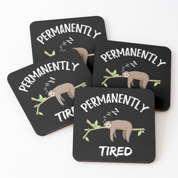 Item preview, Permanently Tired - Funny sleeping sloth designed and sold by mrhighsky.