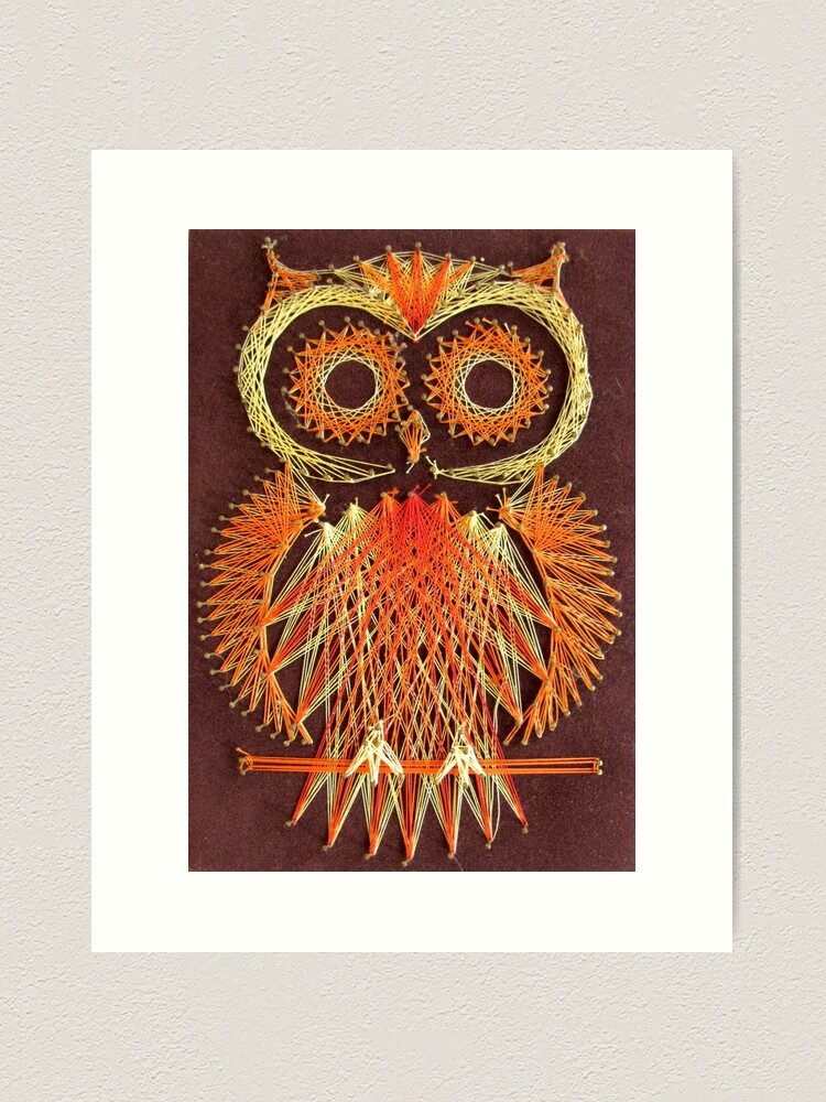 70s owl painting