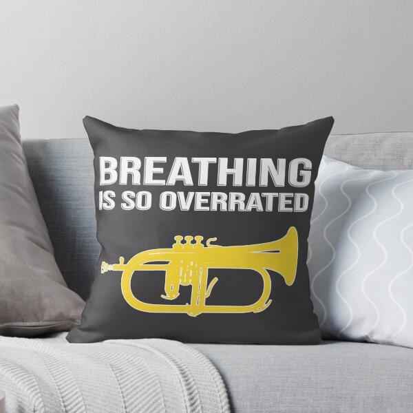 Item preview, Flugelhorn - BREATHING IS SO OVERRATED - Marching Band, Concert Band designed and sold by HEJAshirts.