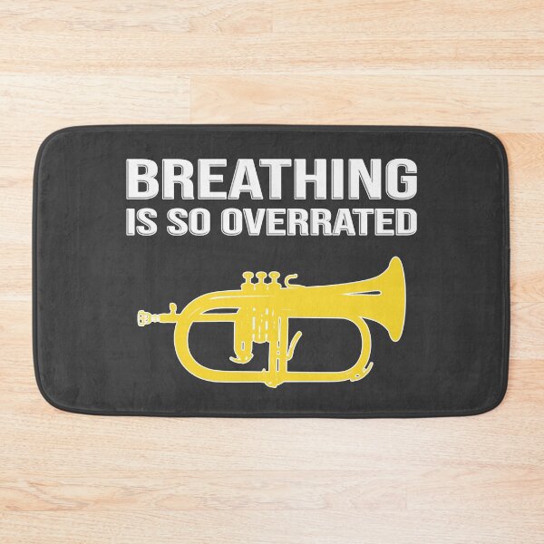 Item preview, Flugelhorn - BREATHING IS SO OVERRATED - Marching Band, Concert Band designed and sold by HEJAshirts.