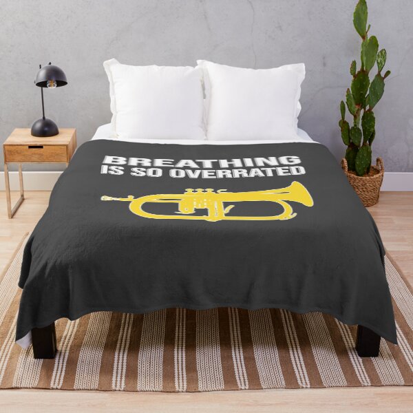 Item preview, Flugelhorn - BREATHING IS SO OVERRATED - Marching Band, Concert Band designed and sold by HEJAshirts.