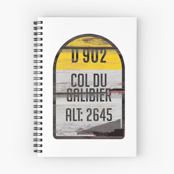 Item preview, Col du Galibier France Kilometre Marker Vintage Wood Effect Sticker & T-Shirt  designed and sold by OuterShellUK.