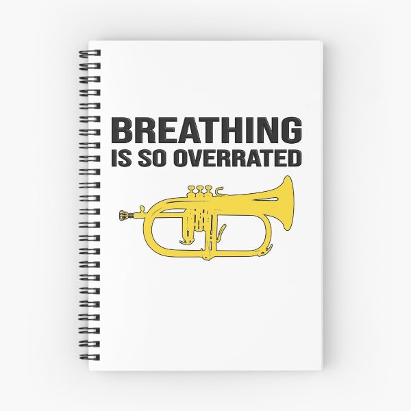 Item preview, Flugelhorn - BREATHING IS SO OVERRATED - Marching Band, Concert Band designed and sold by HEJAshirts.