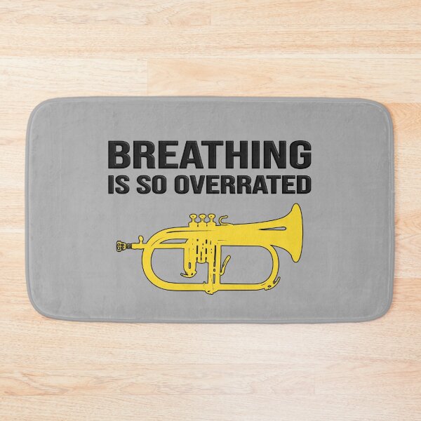 Item preview, Flugelhorn - BREATHING IS SO OVERRATED - Marching Band, Concert Band designed and sold by HEJAshirts.
