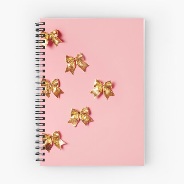 Item preview, Pink celebration background with golden bows designed and sold by dariazu.