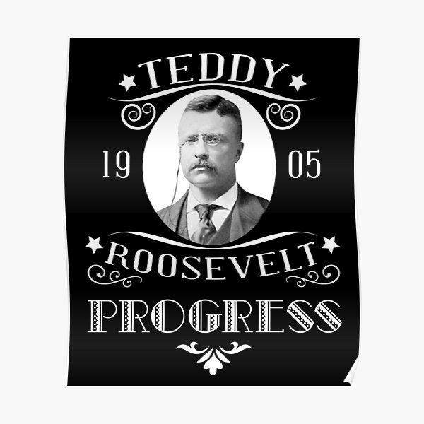 "President Theodore Teddy Roosevelt Vintage Political Speech " Poster ...