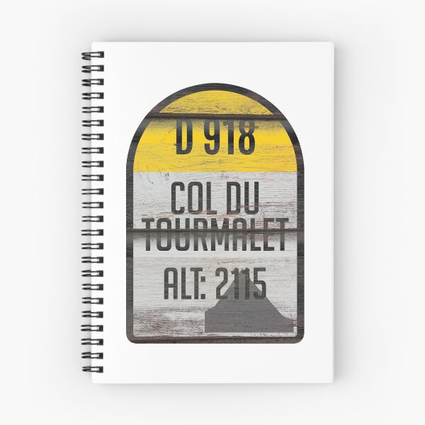 Item preview, Col du Tourmalet France Kilometre Marker Retro Wood Effect Sticker & T-Shirt  designed and sold by OuterShellUK.