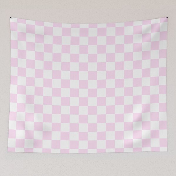 Item preview, Girly Pink And White Checkerboard Pattern designed and sold by rewstudio.