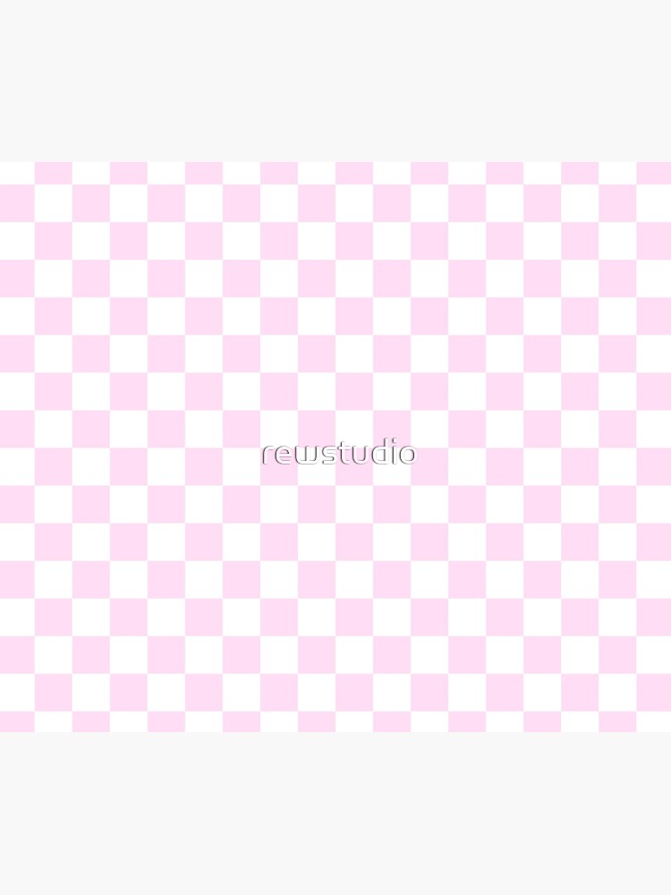 Girly Pink And White Checkerboard 