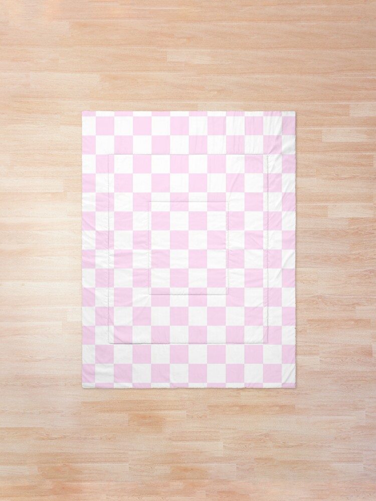 pink and white checkerboard