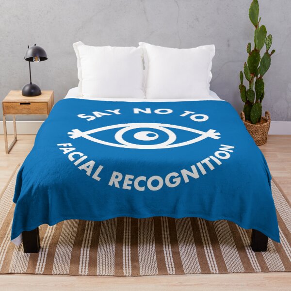 Item preview, Say No To Facial Recognition - All Seeing Eye - Blue designed and sold by MOREDANKMEMES.