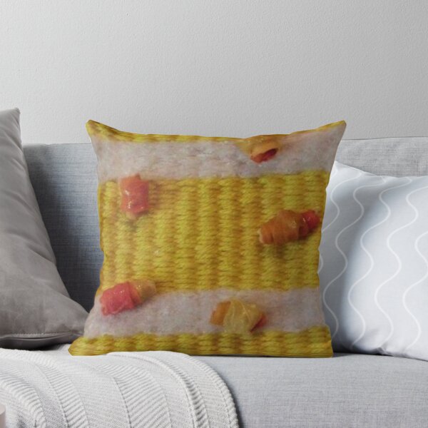 Item preview, Handmade beads on a woven piece, warm colors designed and sold by Diana Evensen.