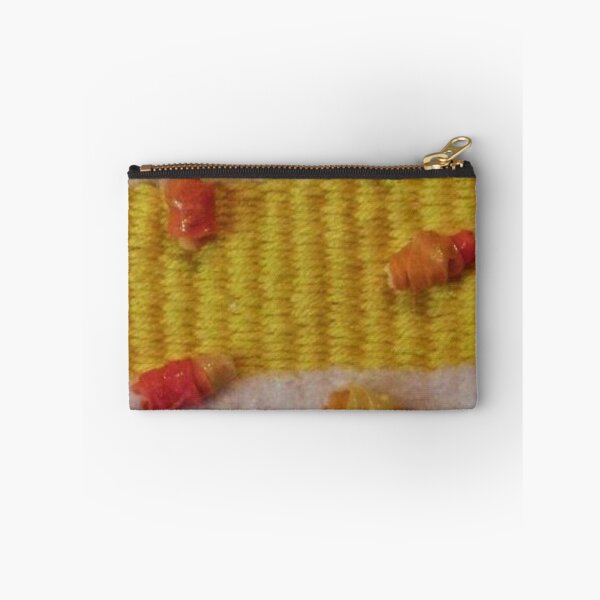Item preview, Handmade beads on a woven piece, warm colors designed and sold by Diana Evensen.