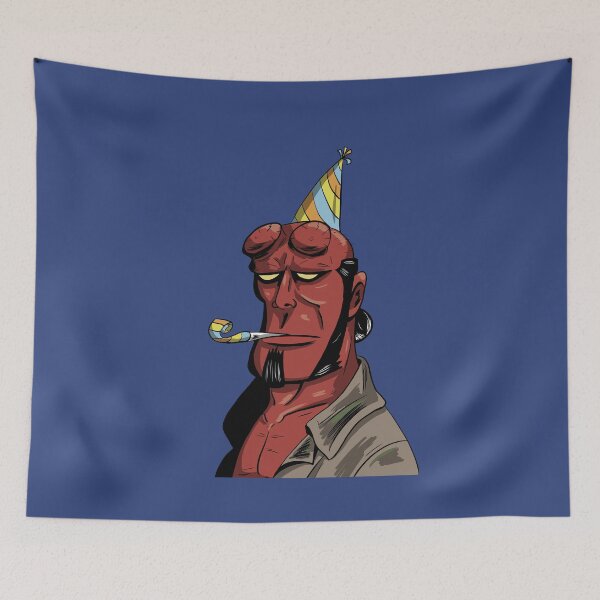 Item preview, Hellboy Birthday designed and sold by blacksnowcomics.