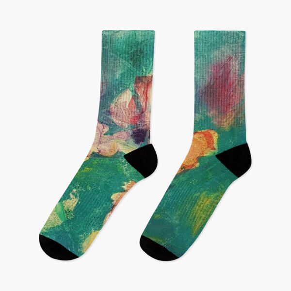 Item preview, Colorful abstract flowers in acrylic designed and sold by Diana Evensen.