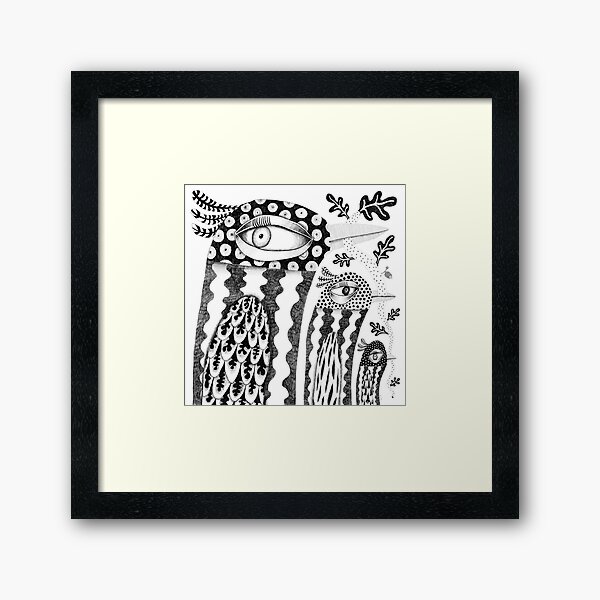 Let’s stick together Framed Art Print