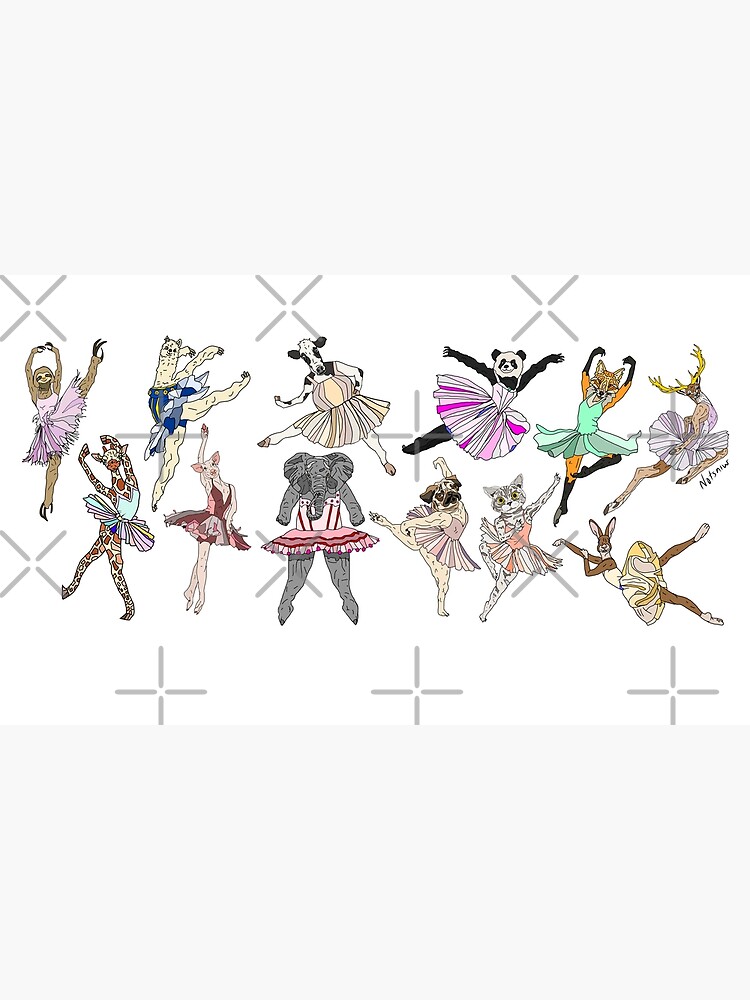 Animal Ballerinas Row by notsniwart