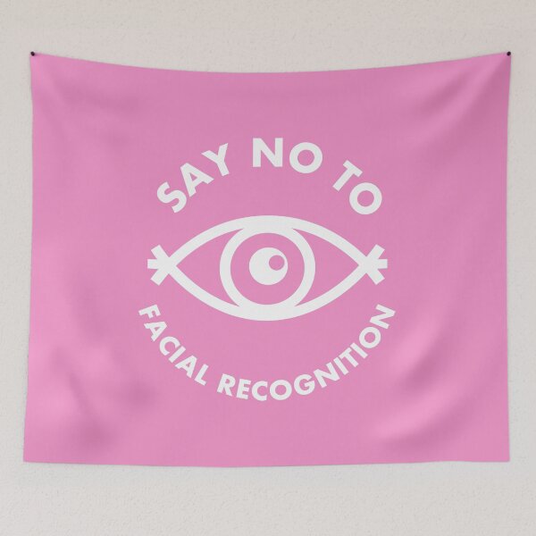 Item preview, Say No To Facial Recognition - All Seeing Eye - Pink designed and sold by MOREDANKMEMES.