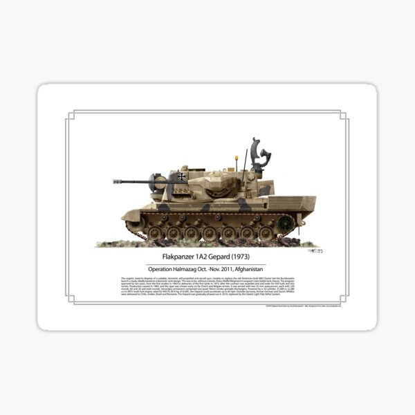 Aperçu de l'œuvre Flakpanzer 1A2 Gepard Afghanistan 2011 créée et vendue par TheCollectioner.