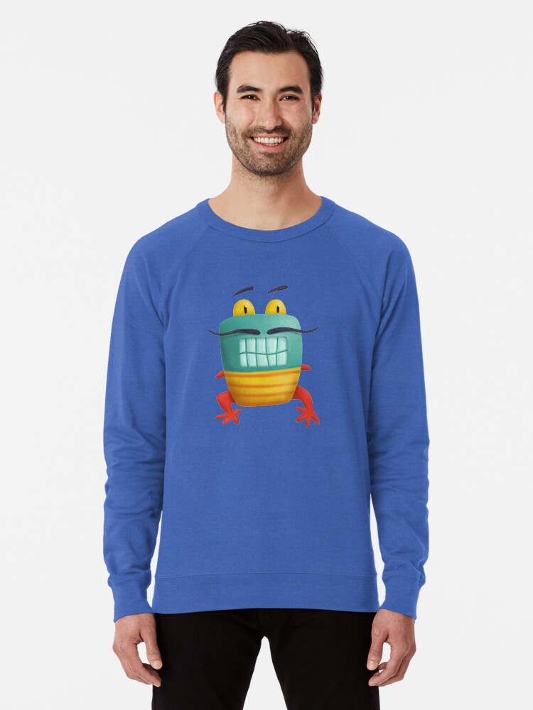Alternate view of French frog monster creepy cute Lightweight Sweatshirt