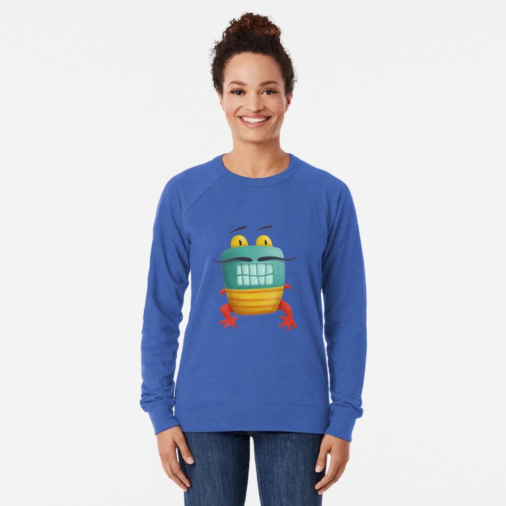 French frog monster creepy cute Lightweight Sweatshirt