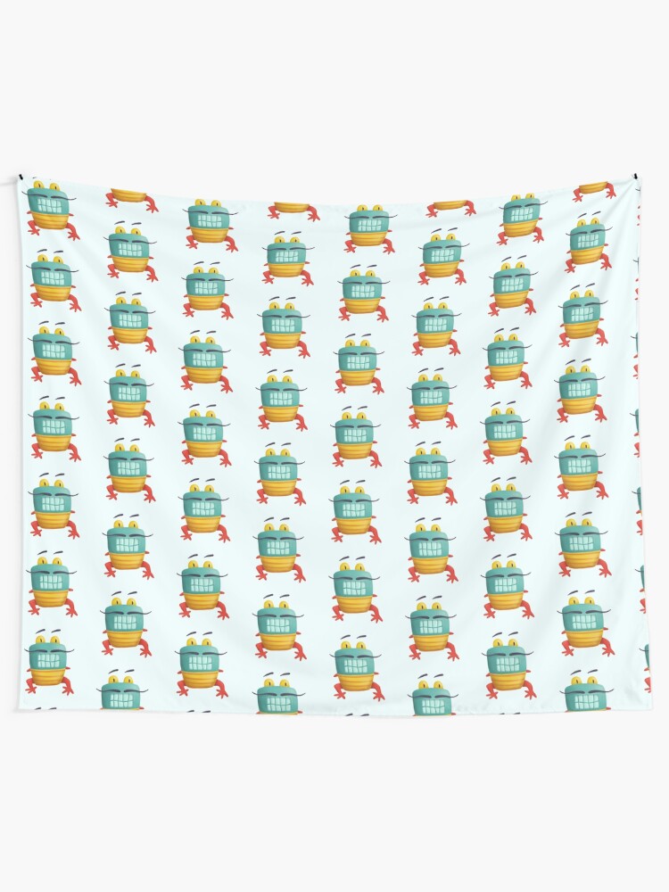 Alternate view of French frog monster creepy cute Tapestry