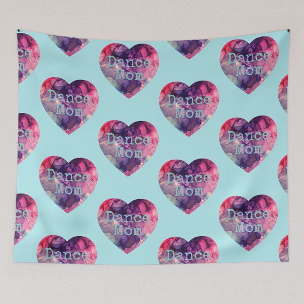 Item preview, Dance Mom Heart made from Original Purple, blue, and Pink Alcohol Ink Painting designed and sold by herzart.
