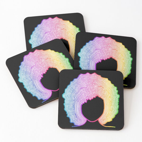 Item preview, Rainbow afro line design designed and sold by Calen  Picard-Carroll.