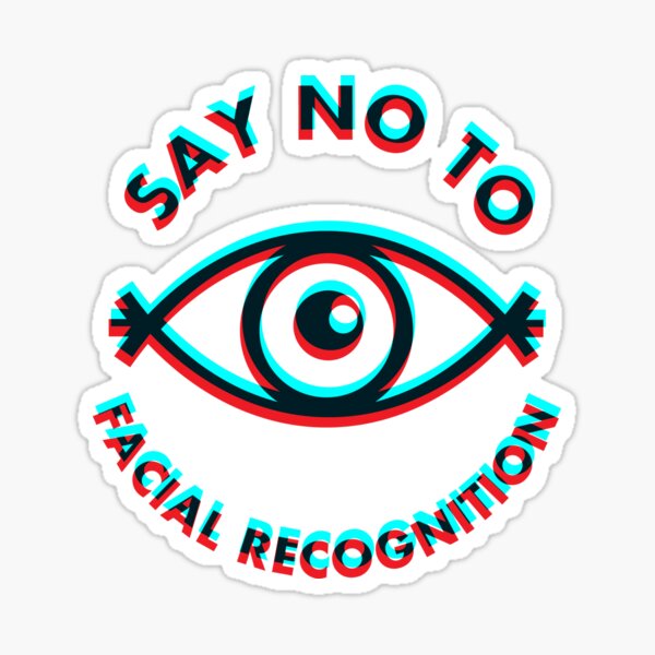 Aperçu de l'œuvre Dites non à la reconnaissance faciale - All Seeing Eye - 3D créée et vendue par MOREDANKMEMES.
