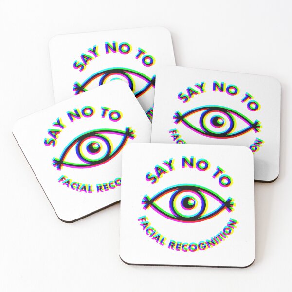 Item preview, Say No To Facial Recognition - All Seeing Eye - CMYK designed and sold by MOREDANKMEMES.