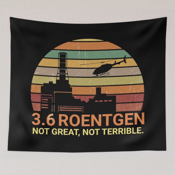 Item preview, 3.6 Roentgen Not Great, Not Terrible Chernobyl, vintage scientist tee, designed and sold by Amin Alwani.