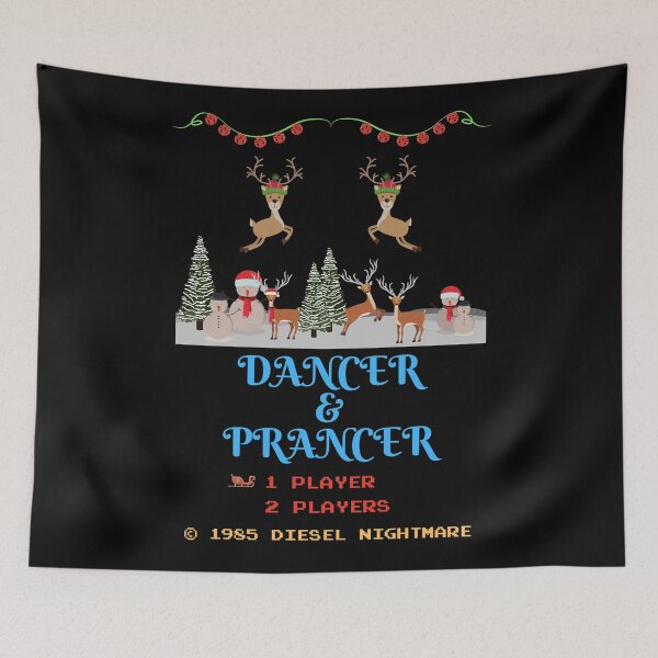 Item preview, Dancer & Prancer Classic Video Game Title Screen designed and sold by Legit Hooligan.