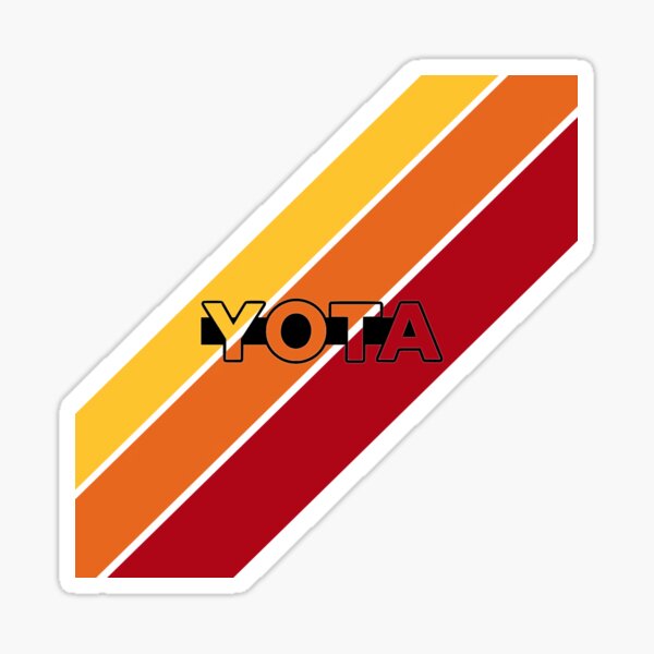 Yota Stripes retro style Sticker