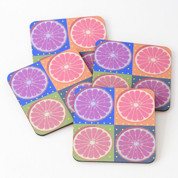 Item preview, Grapefruit Pop Squares designed and sold by Giliane Bader.
