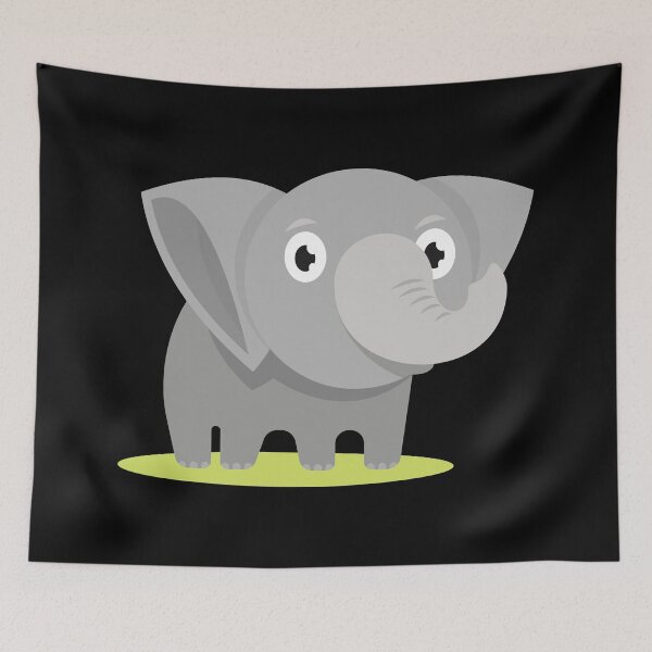 Item preview, Cute Little Elephant designed and sold by MonkeyBusinessC.