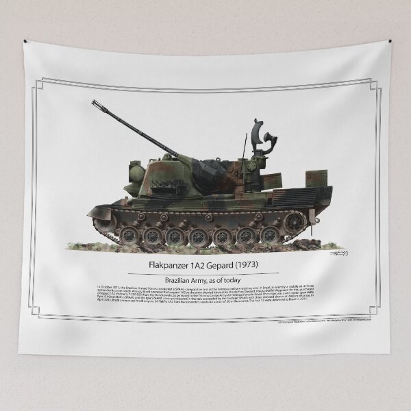 Item preview, Flakpanzer Gepard 1A2 Brazilian Army designed and sold by TheCollectioner.