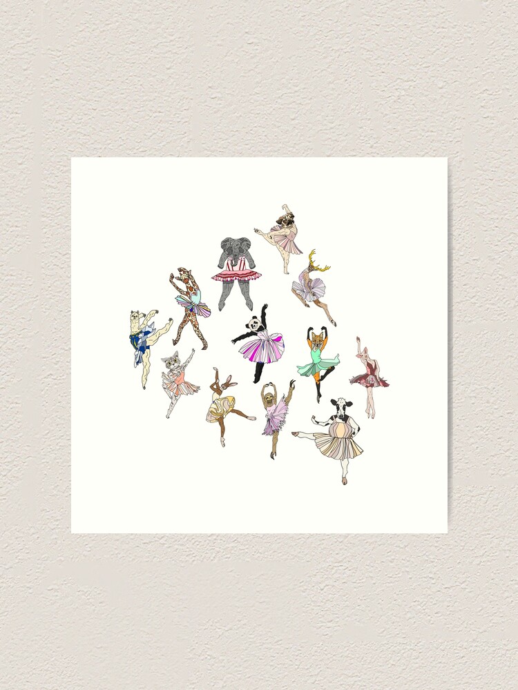 Alternate view of Animal Ballerinas Art Print