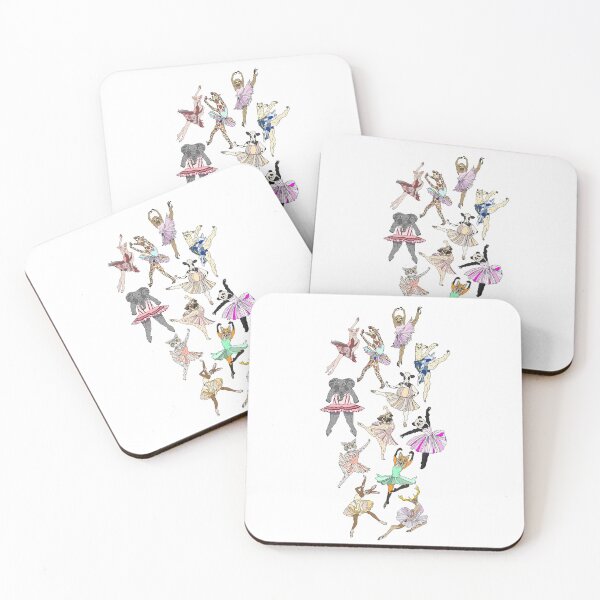 Item preview, Animal Ballerinas Vertical Pattern designed and sold by NOTSNIW ART.