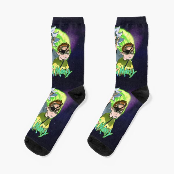 Evil Rick and Morty Chaussettes