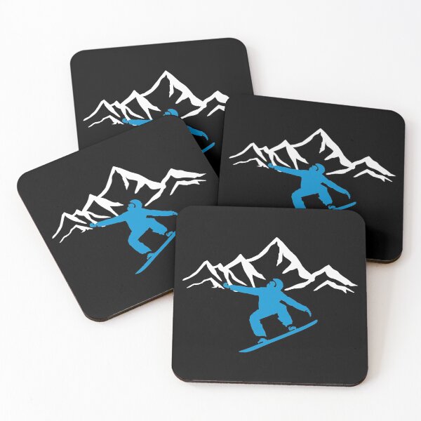 Item preview, Snowboarders and mountains designed and sold by claudiasartwork.