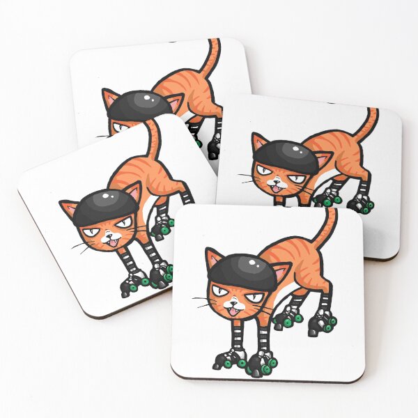 Item preview, Awesome Roller Cat designed and sold by RockRollerDerby.