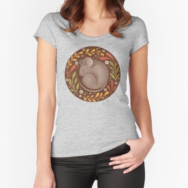 Tiefschlaf Tailliertes Rundhals-Shirt