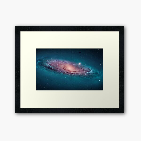 Andromeda Galaxy, space, astrophysics, astronomy Framed Art Print