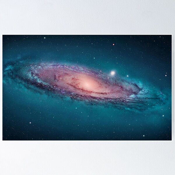 NASA Andromeda Galaxy Hi Gloss Poster Fine Art Print