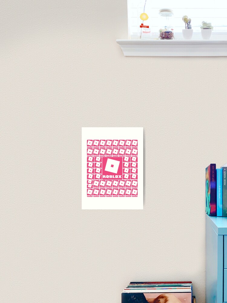 Roblox Pink Game Collage Art Print By Best5trading Redbubble - roblox logo rosa